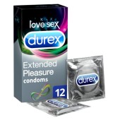 Durex Προφυλακτικά Με Επιβραδυντικό Τζελ Extended Pleasure 12 Τεμάχια