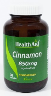 Health Aid Cinnamon 850 mg 30 caps