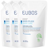 Eubos PromoBasicCare Blue Liquid Washing Emulsion Refill pH Skin Neutral 3x400ml