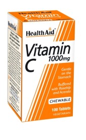 Health Aid Vitamin C 1000 mg Chewable 100 tabs