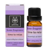 Apivita Home Fragrance Time To Relax- Μίγμα Αιθερίων Ελαίων Από Λεβάντα, Γιασεμί, Υλάνγκ Υλάνγκ 10 ml