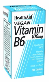 Health Aid Vegan Vitamin Β6 100 mg 90 tabs