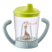Sophie The Giraffe Σόφι Η Καμηλοπάρδαλη Ποτήρι με Χειρολαβές Non Drip 6m+ (BPA FREE) 180ml - Κωδ S450409