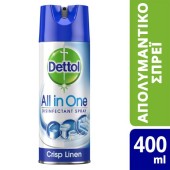 Dettol Απολυμαντικό Spray Crisp Linen Mountain 400ml