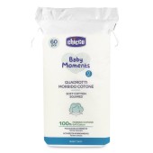 Chicco Baby Moments Μαντηλάκια από Μαλακό Βαμβάκι 0m+ 60τεμ