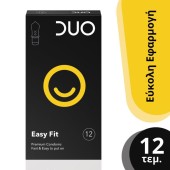 DUO Easy Fit Προφυλακτικά για Εύκολη Εφαρμογή 12 τμχ