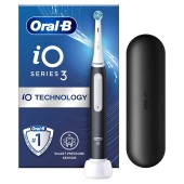 Oral-B iO Series 3 Magnetic Black Ηλεκτρική Οδοντόβουρτσα με Θήκη Ταξιδίου 1 Τεμάχιο