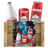 Old Spice Promo Captain After Shave Lotion 100ml & Deodorant Stick 50ml & 3 in 1 Shower Gel & Shampoo 250ml & Reusable Wooden Box
