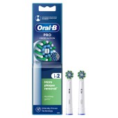 Oral-B Pro Cross Action Medium Ανταλλακτικές Κεφαλές Ηλεκτρικής Οδοντόβουρτσας Μεσαίας Σκληρότητας 2 τεμ