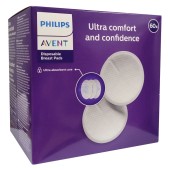 Philips Avent Ultra Comfort and Confidence Επιθέματα Στήθους μιας Χρήσης για Εξαιρετική Άνεση & Αξιοπιστία 60 τεμάχια SCF254/61