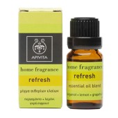 Apivita Home Fragrance Refresh - Μίγμα Αιθερίων Ελαίων Από Περγαμόντο, Λεμόνι, Γκρέιπφρουτ 10 ml