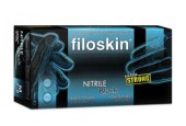 Filoskin Γάντια Νιτριλίου Extra Strong Μαύρα Medium Χωρίς Πούδρα 100τεμ