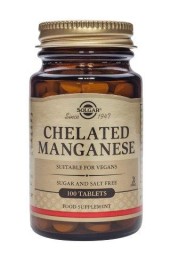 Solgar Chelated Manganese 8Mg 100 Tabs