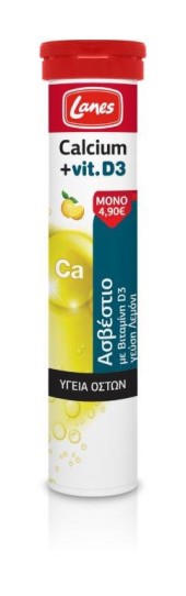 Lanes Calcium+Vit. D3 20 eff. tabs