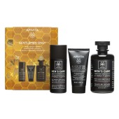 Apivita Promo Gentlemen Only Mens Care Anti-Wrinkle Face & Eye Cream 50ml & Black Detox Cleansing Jelly Gel 50ml & Δώρο Hair & Body Wash 250ml