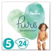 Pampers Pure Protection Μέγεθος 5 (11+kg) 24 Πάνες