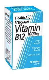 Health Aid Vegan Vitamin Β12 1000 μg 50 tabs