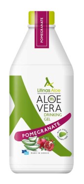 Litinas Aloe Vera Gel Με Γεύση Ρόδι 1000 ml