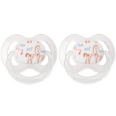 Korres Orthodontic Silicone Soothers 0-6m 2 τεμ