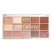 MUA Eye Palette Soft Nudes 15 Shade Παλέτα Σκιών σε Έντονους Τόνους 12gr