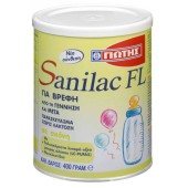 Γιώτης Sanilac FL Βρεφικό Γάλα Χωρίς Λακτόζη Κατάλληλο Από Τη Γέννηση 400 gr