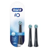 Oral-B iO Ultimate Clean Black Ανταλλακτικές Κεφαλές 2 Τεμάχια