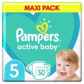 Pampers Active Baby Μέγεθος 5 (11-16kg) 50 Πάνες