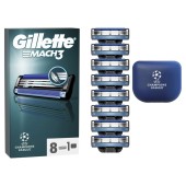Gillette Promo Mach 3 Replacement Razors 8 Τεμάχια & Θήκη Μεταφοράς 1τεμ