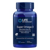 Life Extension Super Omega-3 120 softgels [Epa/Dha, Sesame Lignans & Olive Extract]