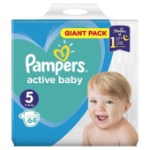 Pampers Active Baby No 5 64 Τεμάχια