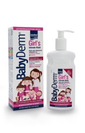 Intermed Babyderm Girls Intimate Wash Υγρό Καθαρισμού Ευαίσθητης Περιοχής Κοριτσιών από 0-12ετών 300ml