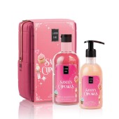Lavish Care Promo 2025 Santas Cupcakes Bath & Shower Gel 500ml & Glitter Body Lotion 300ml & Νεσεσέρ