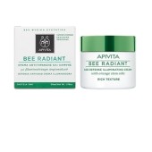 Apivita Bee Radiant Κρέμα Αντιγήρανσης Και Λάμψης Πλούσιας Υφής Με Βλαστοκύτταρα Πορτοκάλιού 50 ml