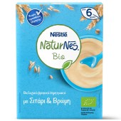 Nestle Naturnes Bio Βιολογικά Βρεφικά Δημητριακά Σε Μορφή Σκόνης Με Σιτάρι & Βρώμη Από τον 6ο μήνα 200gr