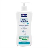 Chicco Baby Moments 0m+ Bath Shampoo with Calendula Βρεφικό Αφρόλουτρο & Σαμπουάν με Εκχύλισμα Καλέντουλας 500ml