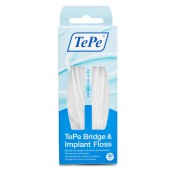 TePe Bridge & Implant Floss Νήμα Καθαρισμού Γεφυρών & Εμφυτευμάτων 30τμχ