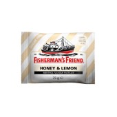 Fishermans Friend Καραμέλες με Μέλι και Λεμόνι & Άρωμα Μινθόλης Χωρίς Προσθήκη Ζάχαρης 25gr