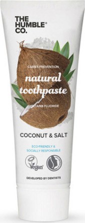 The Humble Co. Natural Coconut & Salt Toothpaste Φυσική Οδοντόκρεμα Με Γεύση Καρύδας Και Αλάτι 75 ml