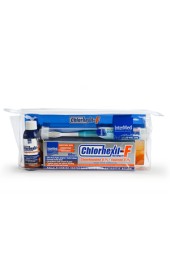 Intermed Chlorhexil-F Travel Kit Mouthwash 60 ml, Οδοντόπαστα 100 ml & Οδοντόβουρτσα 1 τμχ