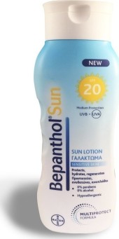 Bepanthol Αντιηλιακό Γαλάκτωμα Προσώπου-Σώματος Spf20 200 ml
