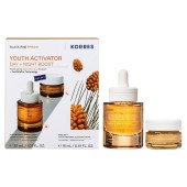 Korres Promo Black Pine Primus 6xHA Wrinkle Smoothing Youth Activator Booster 30ml & Δώρο Youth Renewal Sleeping Facial Cream 15ml