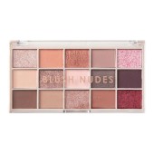 MUA Eyeshadow Palette 15 Shade Blush Nudes Παλέτα Σκιών 12gr