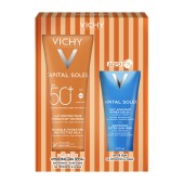 Vichy Promo Capital Soleil Invisible Hydrating Protective Milk Spf50+, 300ml & Δώρο After Sun 100ml