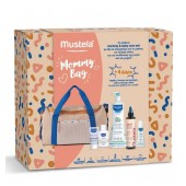Mustela Promo Mommy Bag με Hydra Bebe Ενυδατική Κρέμα Σώματος 750ml, Essential Care Multi-Purpose Lotion για την Εγκυμοσύνη 200ml & Δώρο Καθαριστικό Γαλάκτωμα 50ml, Απαλό Αφροντούς με Βιολογικό Αβοκάν