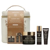 Apivita Promo Queen Bee Absolute Anti-Aging & Regenerating Cream Light Texture 50ml & Redefining Serum 10ml & Δώρο Reviving Eye Cream 5ml & Νεσεσέρ 1 Τεμάχιο