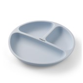 Babyono Πιάτο Σιλικόνης Με Βεντούζες Και Χωρίσματα Μπλε 6m+