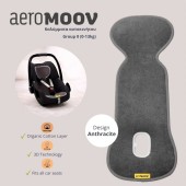 Aeromoov Air Layer Group 0+ (0-13kg) Αντιιδρωτικό Κάλυμμα για Παιδικό Κάθισμα Αυτοκινήτου Antracite 1τεμ - AL-0-ANT