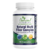 Natural Vitamins Natural Multi Fiber Complex Πολλαπλό Σύμπλεγμα Φυτικών Ινών 90 Κάψουλες