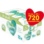 Pampers Aqua Harmonie Monthly Pack Μωρομάντηλα με Καπάκι 720τεμ 15x48 τεμ