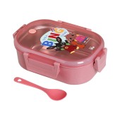 Ecolife Ανοξείδωτο Φαγητοδοχείο Με Χώρισμα Its A Big Think Pink 900ml - 33-BO-9004